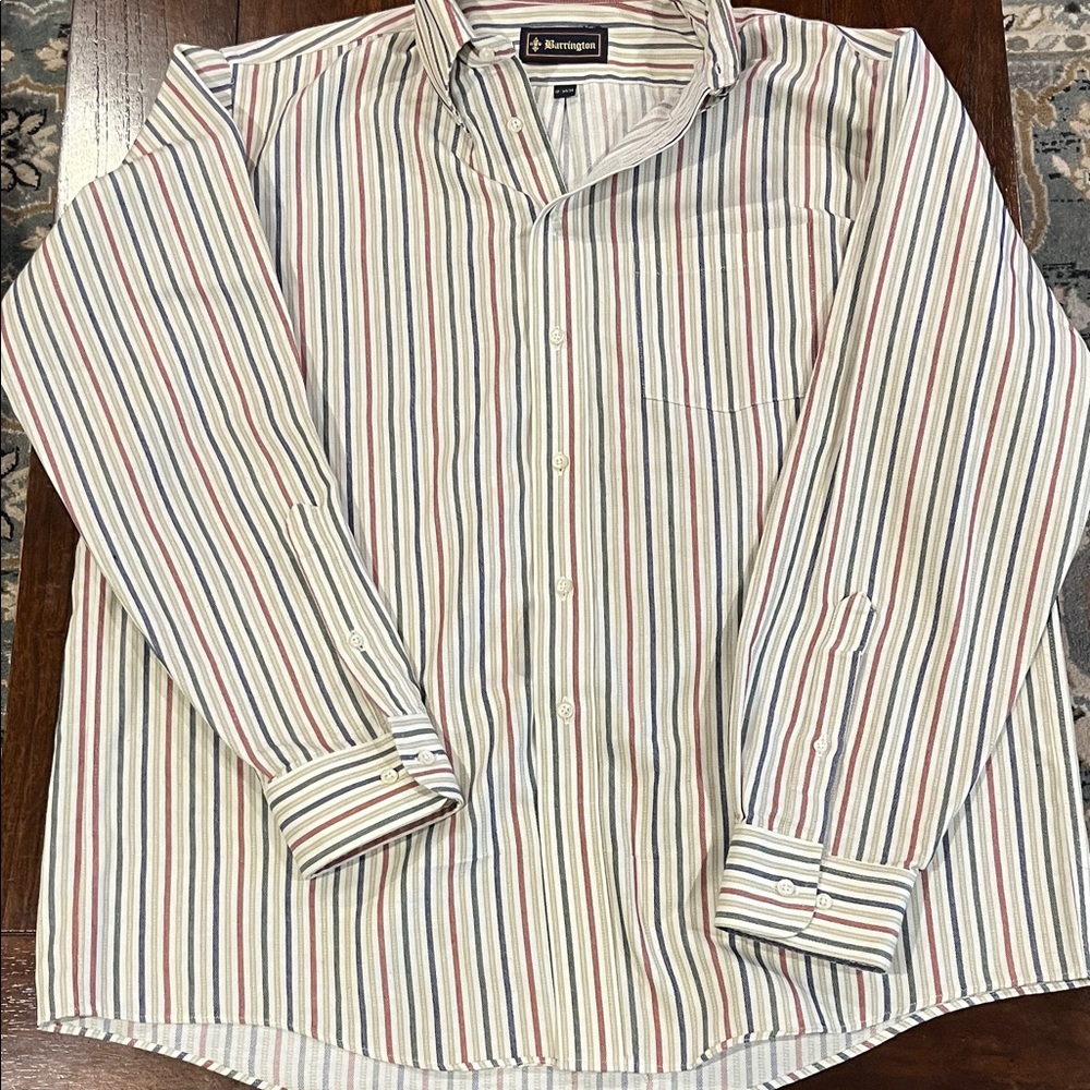 Barrington Men's Classic Striped Button-Down Shirt - Multicolor